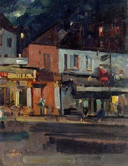 Konstantin Alexeievich Korovin Moon Night Sweden oil painting art